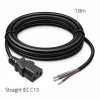 Qoltec Kabel zasilający IEC C13 | odizolowany lutowany | Czysta miedź CU| 3x0.75mm2 | 1.8m